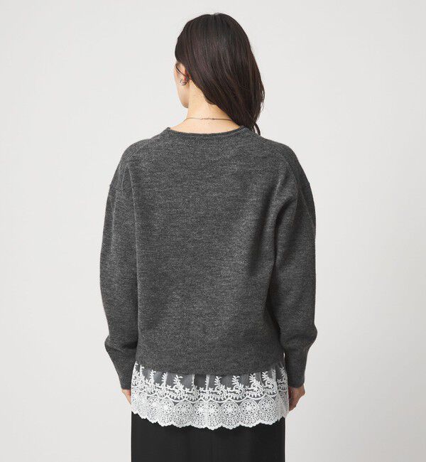 UNITED ARROWS green label relaxing「ニット &times; レース キャミソール プルオーバー セット」|ニット・セーター|