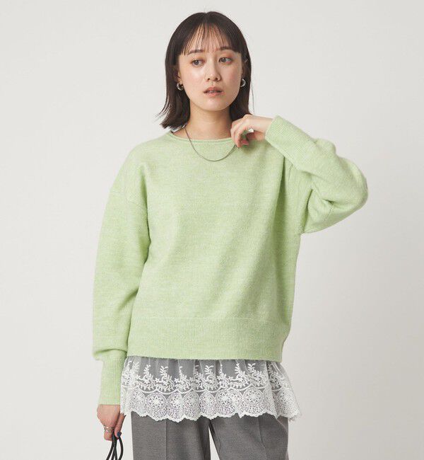 UNITED ARROWS green label relaxing「ニット &times; レース キャミソール プルオーバー セット」|ニット・セーター|