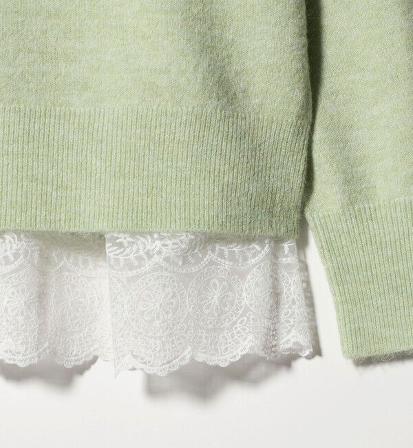 UNITED ARROWS green label relaxing「ニット &times; レース キャミソール プルオーバー セット」|ニット・セーター|