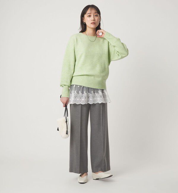 UNITED ARROWS green label relaxing「ニット &times; レース キャミソール プルオーバー セット」|ニット・セーター|