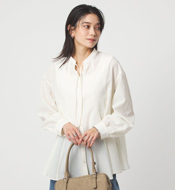 UNITED ARROWS green label relaxing「［size SHORTあり］ミルフィーユ フレア ブラウス」|シャツ・ブラウス|