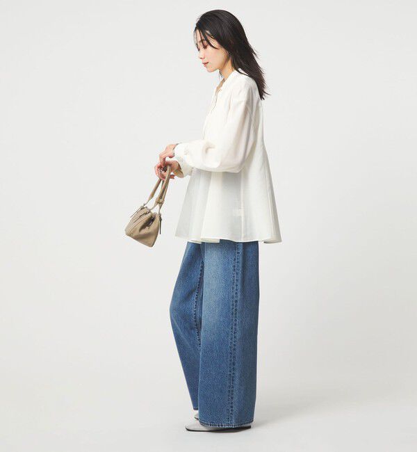 UNITED ARROWS green label relaxing「［size SHORTあり］ミルフィーユ フレア ブラウス」|シャツ・ブラウス|