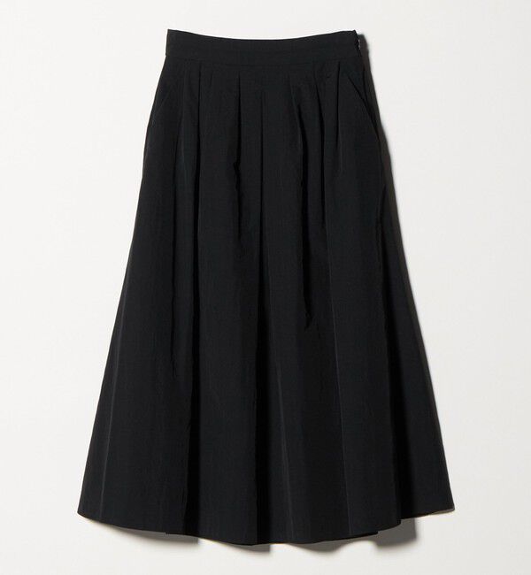 UNITED ARROWS green label relaxing「タック フレア スカート 2」|フレア|BLACK