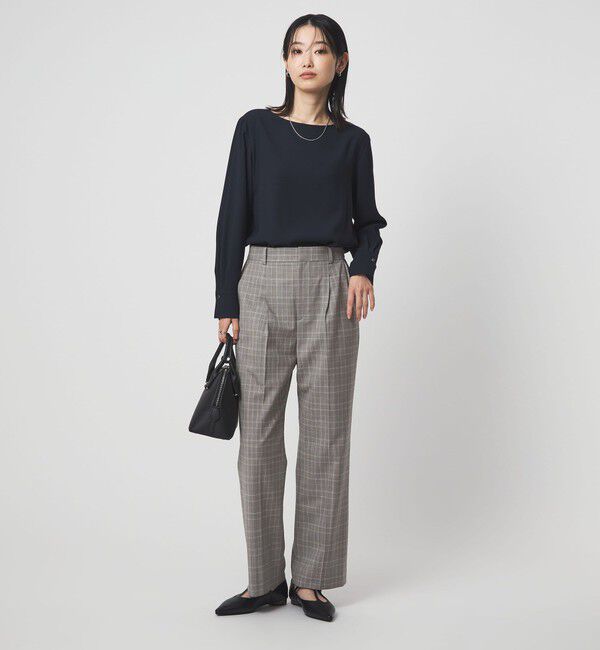 UNITED ARROWS green label relaxing「［size SHORT/TALLあり］カチリラ ストレート パンツ ウォッシャブル ストレッチ」|スラックス|