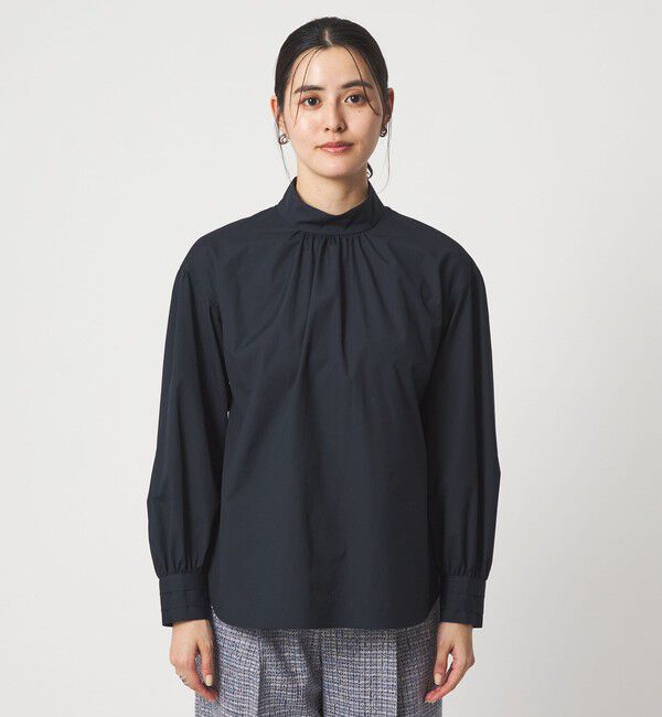 UNITED ARROWS green label relaxing「［size SHORTあり］ハイネック ボリューム スリーブ ブラウス」|シャツ・ブラウス|