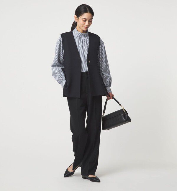 UNITED ARROWS green label relaxing「［size SHORTあり］ハイネック ボリューム スリーブ ブラウス」|シャツ・ブラウス|