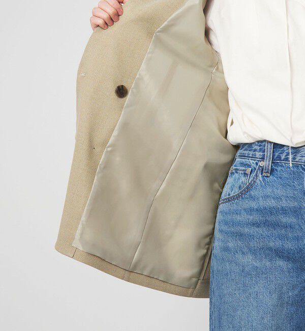 UNITED ARROWS green label relaxing「［size SHORTあり］ラミーブレンド ダブル ジャケット」|テーラードジャケット|