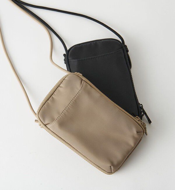 BEAUTY&YOUTH UNITED ARROWS「ポリエステル ジップスリム ウォレットショルダー」|ポーチ|