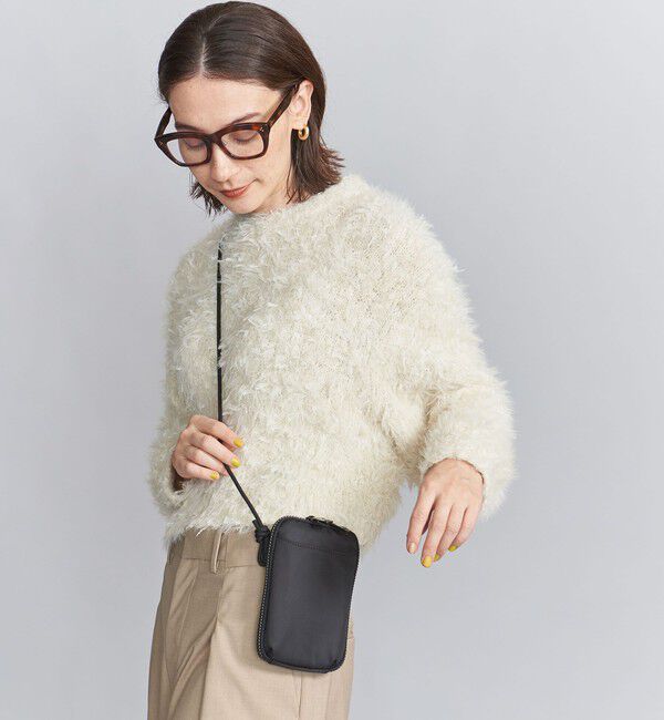 BEAUTY&YOUTH UNITED ARROWS「ポリエステル ジップスリム ウォレットショルダー」|ポーチ|