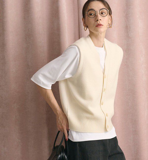 BEAUTY&YOUTH UNITED ARROWS「ウールカシミヤブレンド アクア ニットベスト」|ベスト・ジレ|