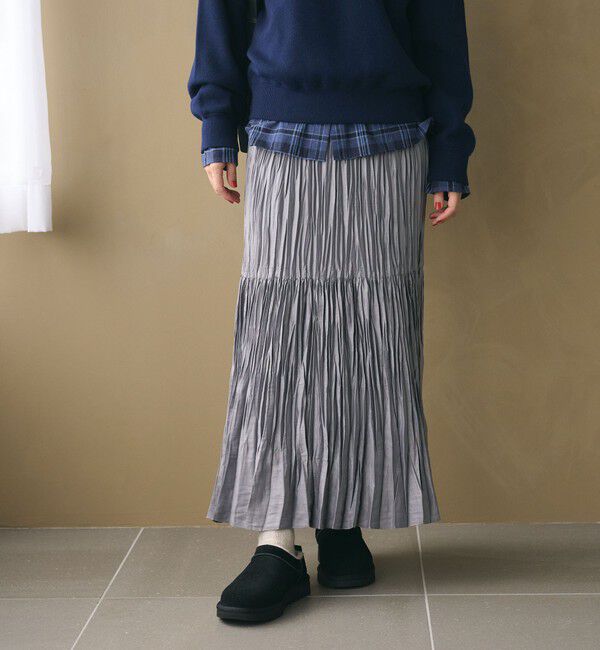 BEAUTY&YOUTH UNITED ARROWS「ポリエステル チンツプリーツ スカート」|スカート|