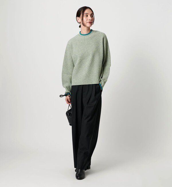 BEAUTY&YOUTH UNITED ARROWS「ネップカラーライン クルーネック ニットプルオーバー」|ニット・セーター|