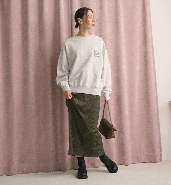 BEAUTY&YOUTH UNITED ARROWS「ベロアプリーツ タイトスカート ウォッシャブル」|タイト|