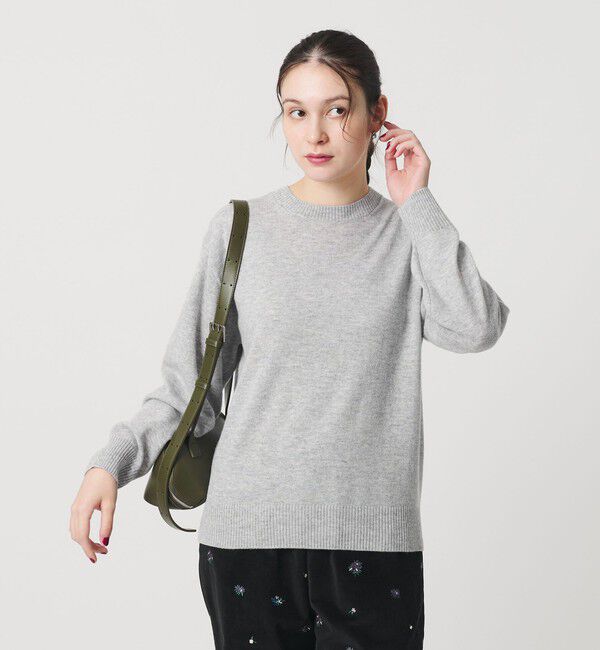 BEAUTY&YOUTH UNITED ARROWS「ウールカシミヤ天竺 クルーネック ニットプルオーバー ウォッシャブル」|ニット・セーター|