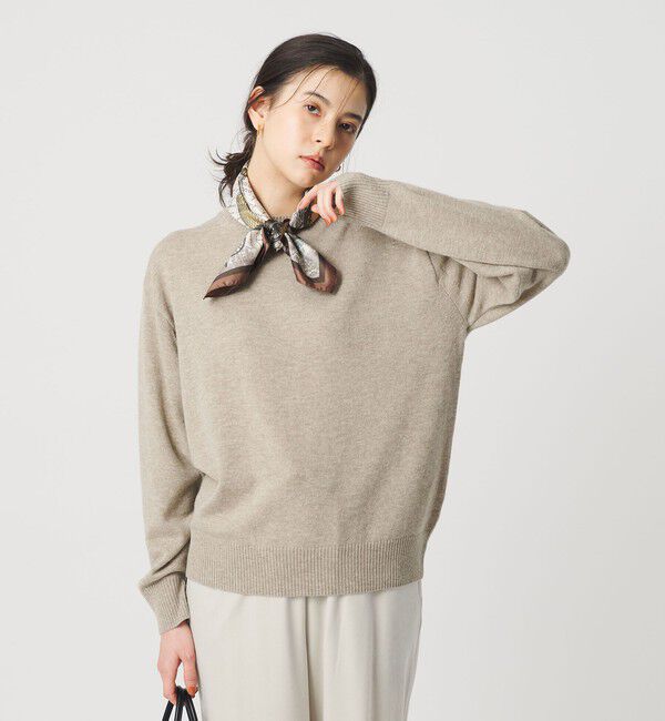 BEAUTY&YOUTH UNITED ARROWS「ウールカシミヤ天竺 クルーネック ニットプルオーバー ウォッシャブル」|ニット・セーター|