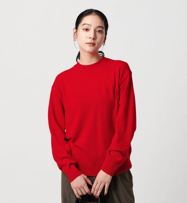 BEAUTY&YOUTH UNITED ARROWS「ウールカシミヤ天竺 クルーネック ニットプルオーバー ウォッシャブル」|ニット・セーター|