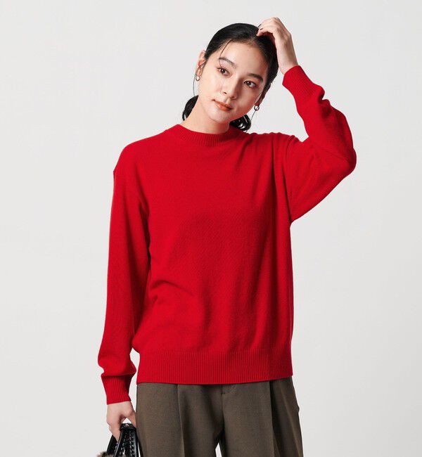 BEAUTY&YOUTH UNITED ARROWS「ウールカシミヤ天竺 クルーネック ニットプルオーバー ウォッシャブル」|ニット・セーター|