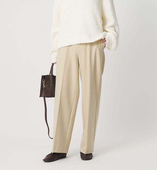 BEAUTY&YOUTH UNITED ARROWS「裏起毛バックゴム ストレートパンツ ウォッシャブル」|スラックス|