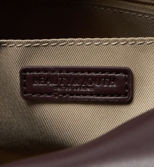 BEAUTY&YOUTH UNITED ARROWS「レザーライク ジップ スクエア ボストンバッグ」|ボストンバッグ|