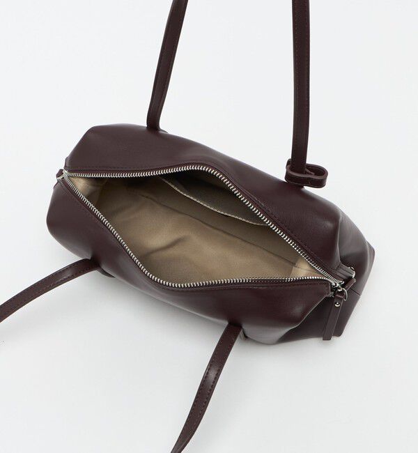 BEAUTY&YOUTH UNITED ARROWS「レザーライク ジップ スクエア ボストンバッグ」|ボストンバッグ|