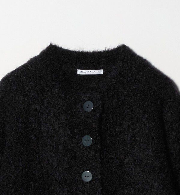 BEAUTY&YOUTH UNITED ARROWS「ウールブレンド ブークレ クルーネックカーディガン」|カーディガン|