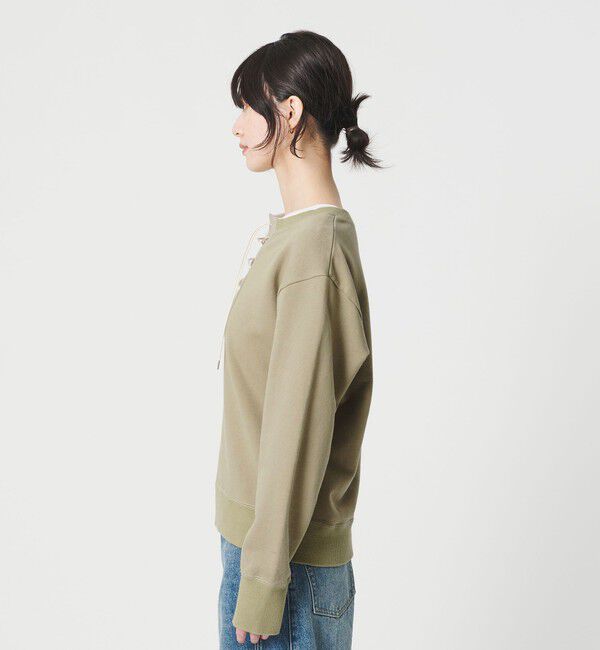 BEAUTY&YOUTH UNITED ARROWS「コットン レースアッププルオーバー」|スウェット・ジャージ|