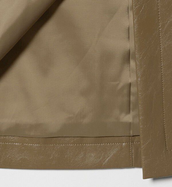 BEAUTY&YOUTH UNITED ARROWS「レザーライク Aラインスカート」|台形|