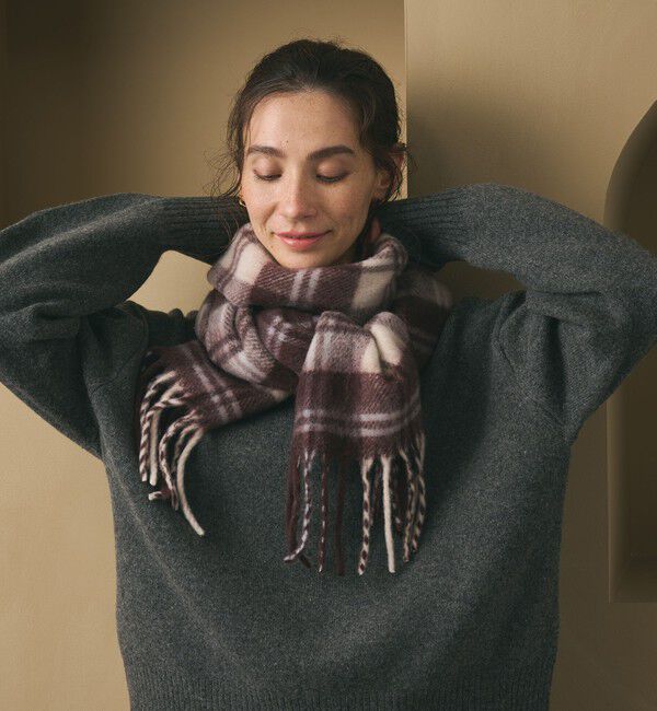 BEAUTY&YOUTH UNITED ARROWS「チェック ストール」|ストール|DK.BROWN