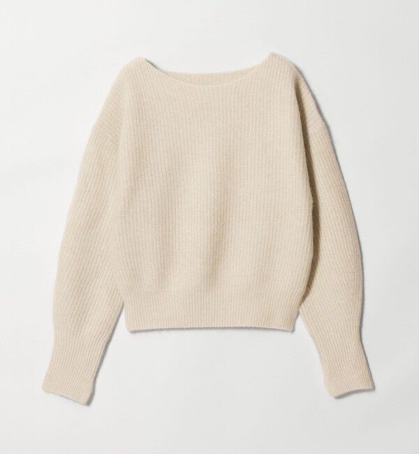 BEAUTY&YOUTH UNITED ARROWS「フォックスブレンド ボリュームスリーブ ボートネックニットプルオーバー」|ニット・セーター|