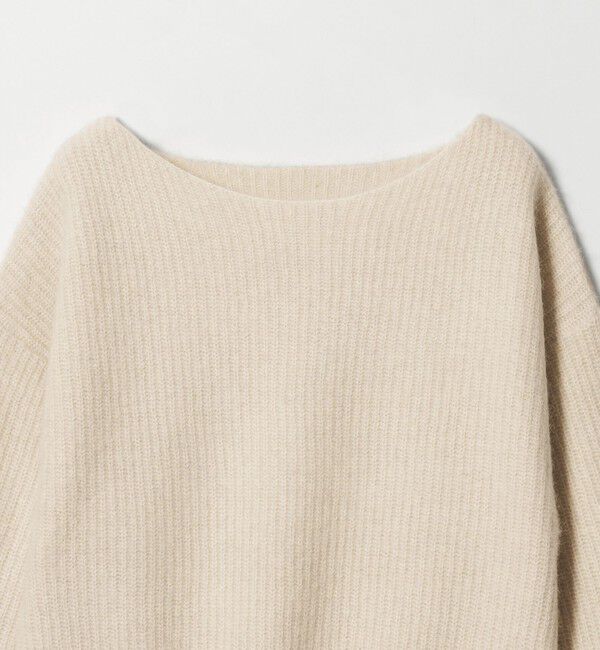 BEAUTY&YOUTH UNITED ARROWS「フォックスブレンド ボリュームスリーブ ボートネックニットプルオーバー」|ニット・セーター|