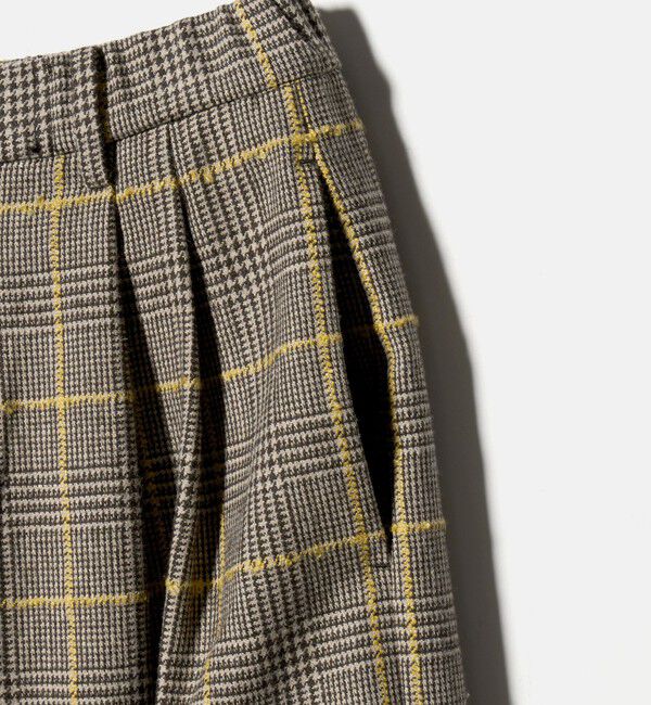 BEAUTY&YOUTH UNITED ARROWS「チェック ワイドタックパンツ」|その他|