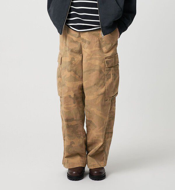 MONKEY TIME「ピグメント プリント カーゴ パンツ -セットアップ対応-」|チノ|