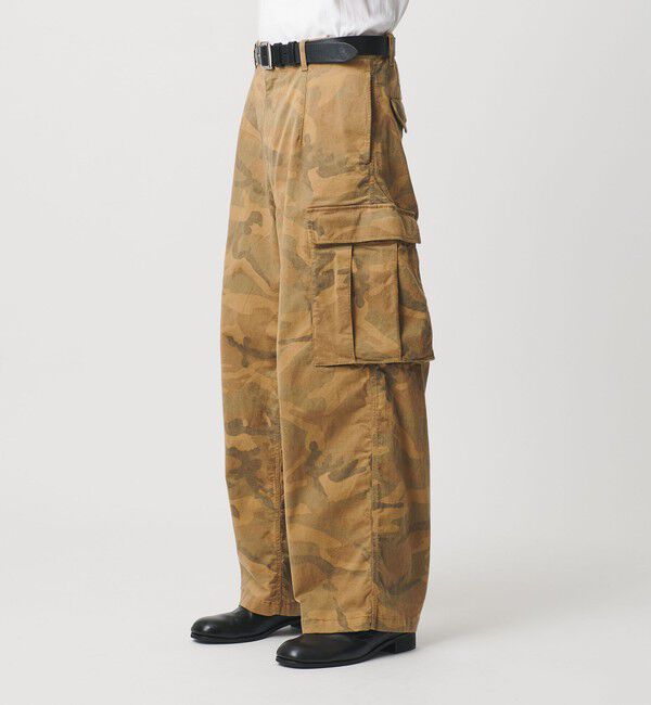 MONKEY TIME「ピグメント プリント カーゴ パンツ -セットアップ対応-」|チノ|