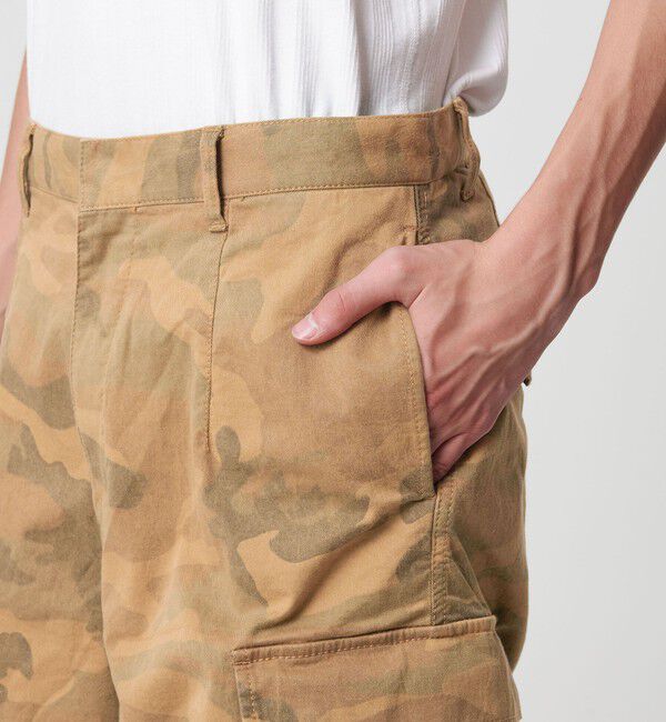 MONKEY TIME「ピグメント プリント カーゴ パンツ -セットアップ対応-」|チノ|