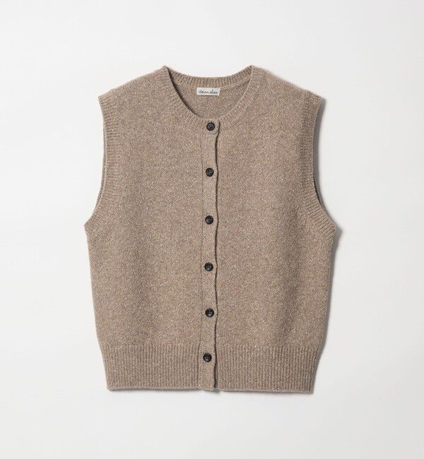 STEVEN ALAN「＜Steven Alan＞ウール シルク クルーネック ベスト」|ベスト・ジレ|BEIGE