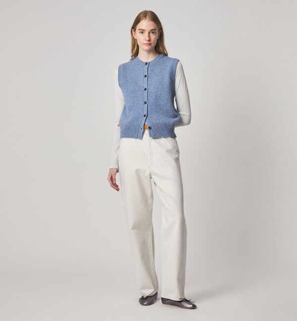 STEVEN ALAN「＜Steven Alan＞ウール シルク クルーネック ベスト」|ベスト・ジレ|