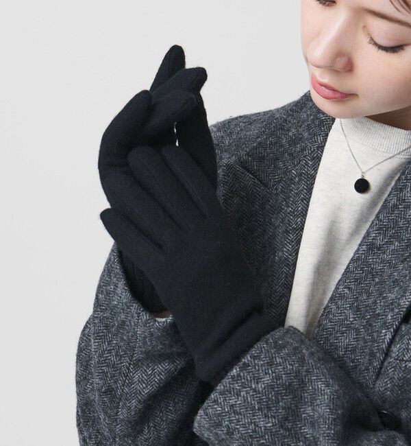 BEAUTY&YOUTH UNITED ARROWS「カラー ジャージー リブ グローブ」|手袋|