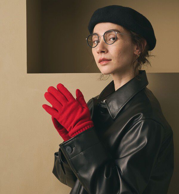 BEAUTY&YOUTH UNITED ARROWS「カラー ジャージー リブ グローブ」|手袋|