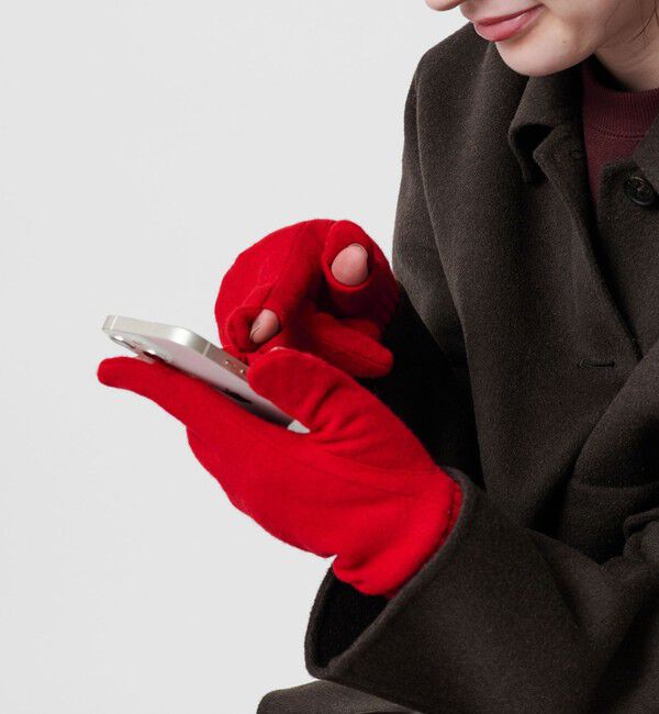 BEAUTY&YOUTH UNITED ARROWS「カラー ジャージー リブ グローブ」|手袋|