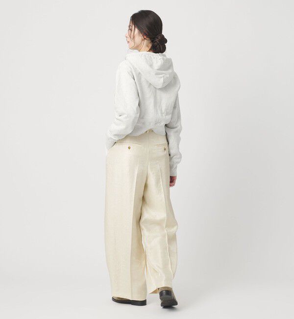 BEAUTY&YOUTH UNITED ARROWS「レーヨンブレンド グロス カーブパンツ」|チノ|