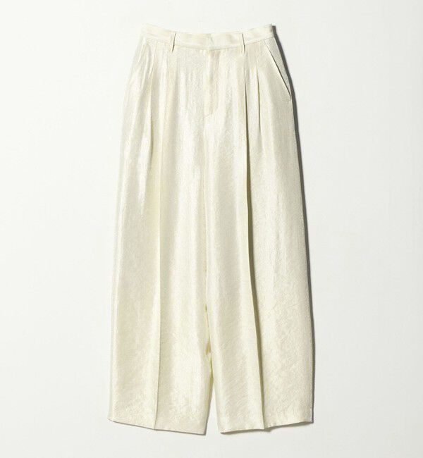 BEAUTY&YOUTH UNITED ARROWS「レーヨンブレンド グロス カーブパンツ」|チノ|