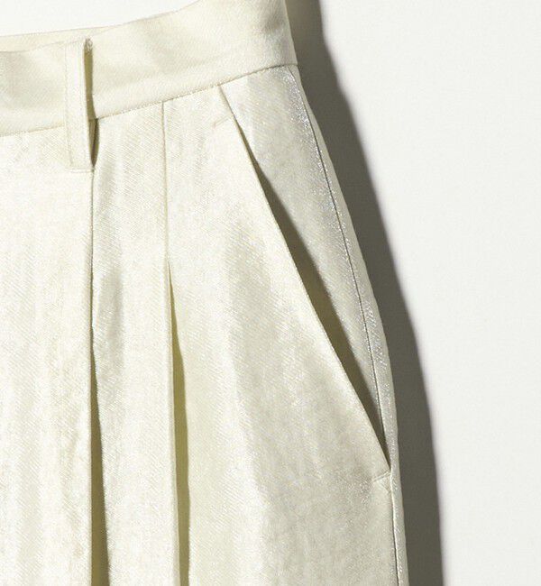 BEAUTY&YOUTH UNITED ARROWS「レーヨンブレンド グロス カーブパンツ」|チノ|