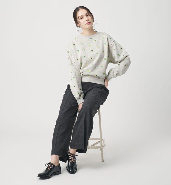 BEAUTY&YOUTH UNITED ARROWS「コットン裏毛 エンブロイダリー スウェットプルオーバー」|スウェット・ジャージ|