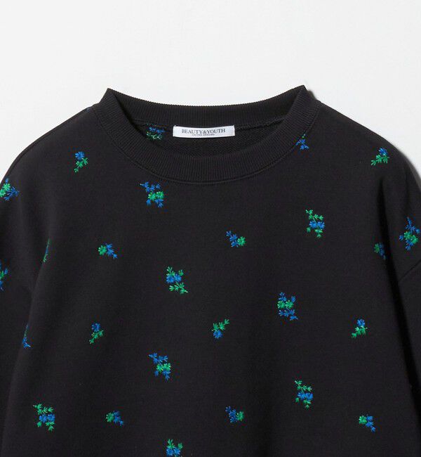 BEAUTY&YOUTH UNITED ARROWS「コットン裏毛 エンブロイダリー スウェットプルオーバー」|スウェット・ジャージ|
