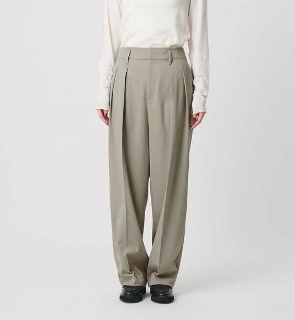 BEAUTY&YOUTH UNITED ARROWS「2タックテーパードパンツ 吸水速乾 防シワ UV」|スラックス|