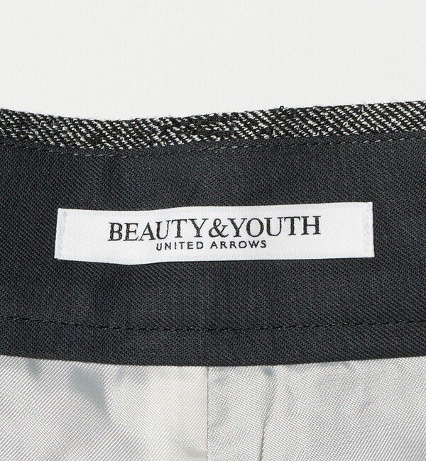 BEAUTY&YOUTH UNITED ARROWS「ツイードライク タックワイドパンツ」|スラックス|
