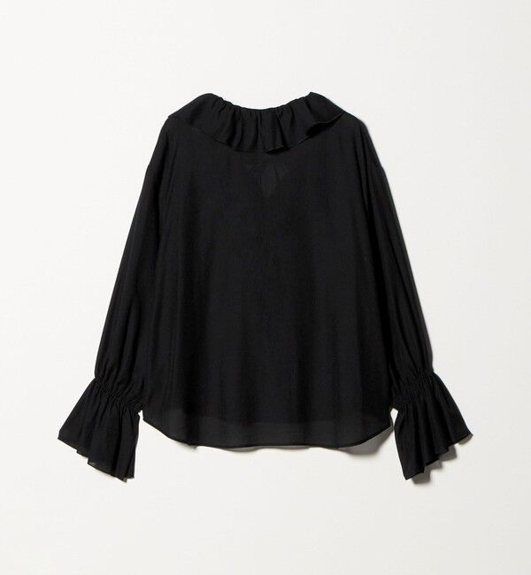 BEAUTY&YOUTH UNITED ARROWS「ラッフル スキッパーブラウス」|シャツ・ブラウス|