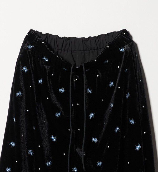 BEAUTY&YOUTH UNITED ARROWS「エンブロイダリー ベロアイージーパンツ ウォッシャブル」|その他|