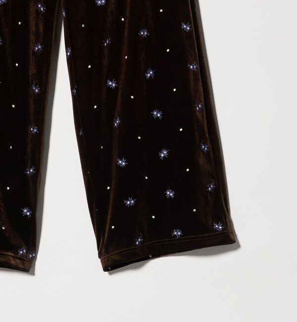 BEAUTY&YOUTH UNITED ARROWS「エンブロイダリー ベロアイージーパンツ ウォッシャブル」|その他|