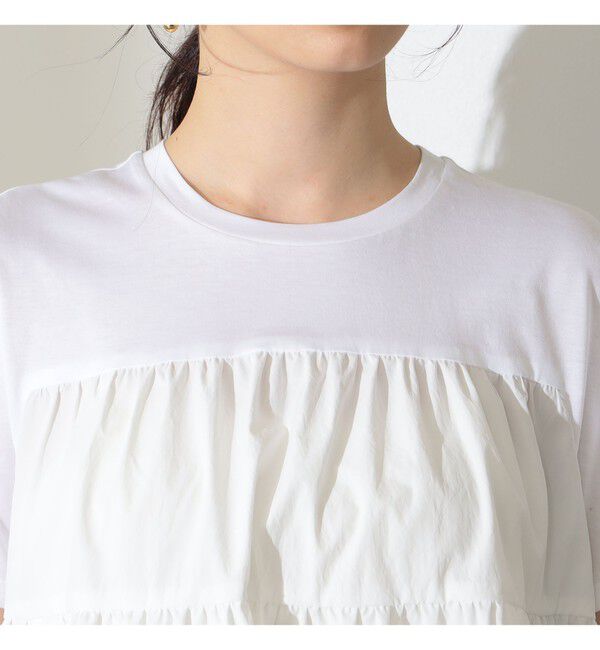 Demi-Luxe BEAMS 「コンビ ティアード プルオーバー」|シャツ・ブラウス|